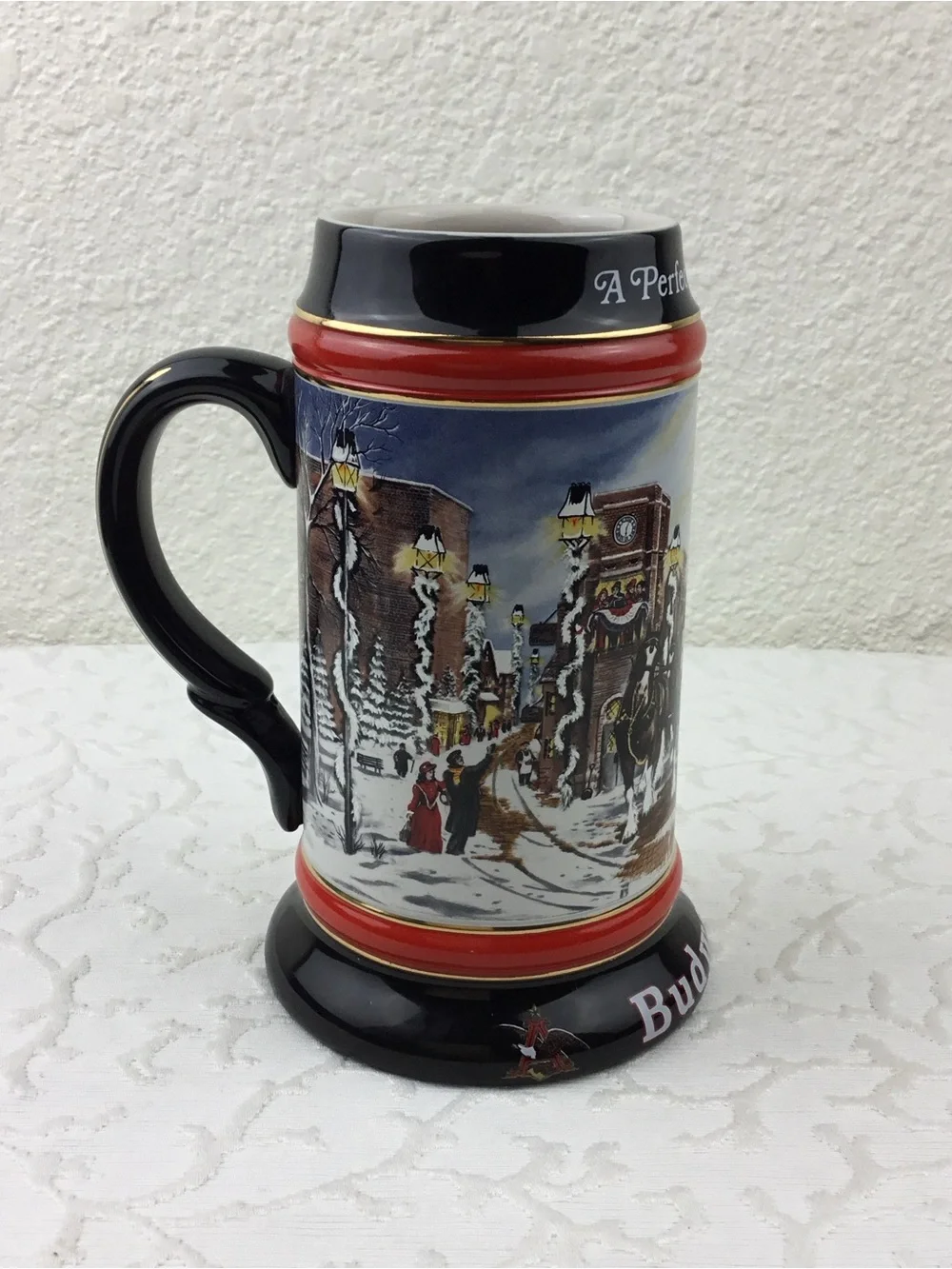 Collector’s Series 1992 Budweiser Mug APerfect Christmas Cup by Susan Sampson.